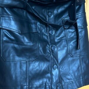NWT Banana Republic Dark Similar to Leather Skirt